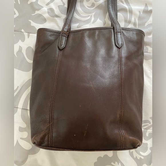 Vintage Coach Legacy Lunch Tote Shopper L8P-9077 Mahogany Leather - Picture 2 of 11